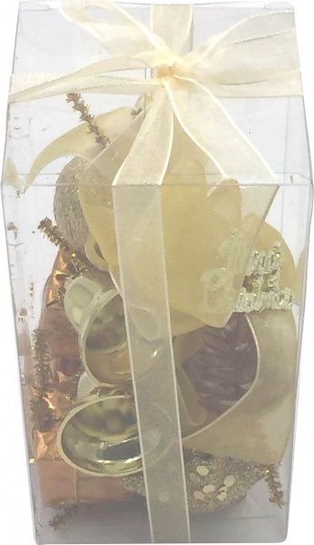 Набор новогодних декораций золотой HL2-1335
