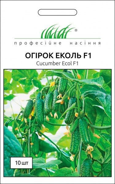 Насіння Професійне насіння огірок самозапильний Еколь F1 10 шт.