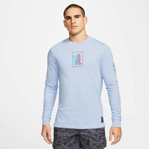 Футболка Nike M NK DRY TEE LS A.I.R. A SAVAG CT3846-436 XL синій