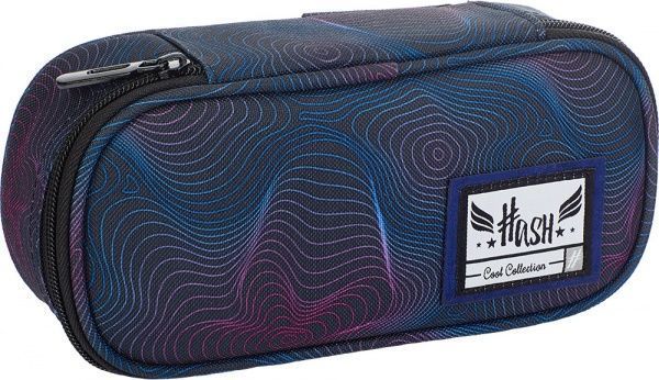 Пенал школьный HS-53 Hash синий