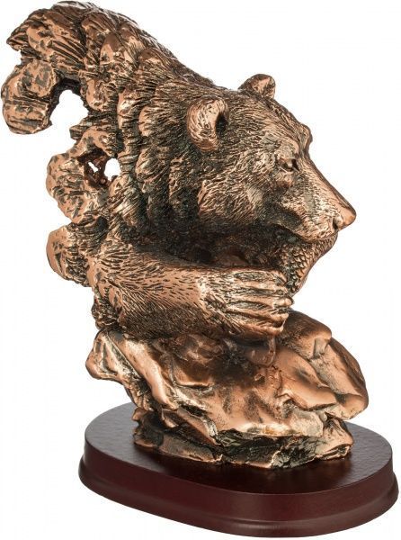 Статуэтка Медведь с рыбой Е054