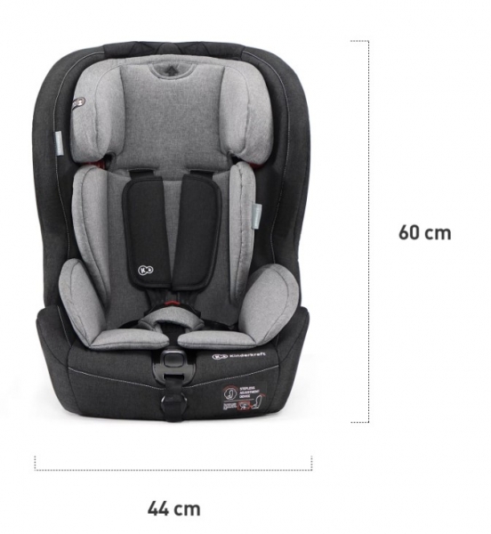 Автокресло Kinderkraft Safety черный/серый 00-00158110