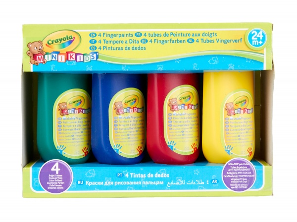 Набір пальчикових фарб Mini Kids (washable) Crayola