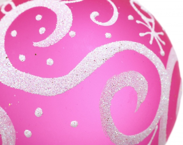 Шар новогодний орнамент d 80 мм в ассортименте .0182