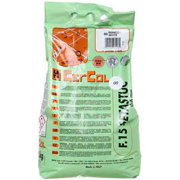 Фуга Cercol F.15 Setastuc 00 5 кг білий