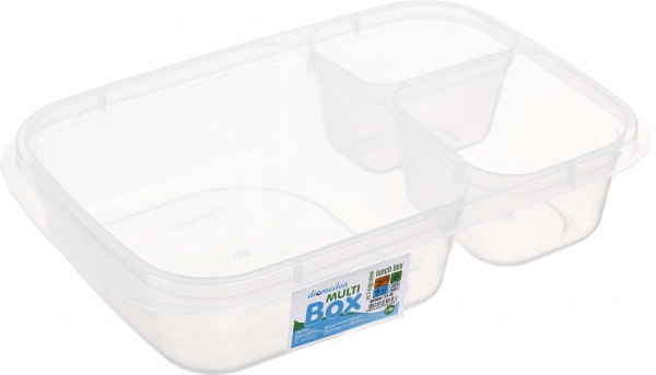 Ланч-бокс з кольоровою кришкою на 3 відділення №40 DIOMEDEA