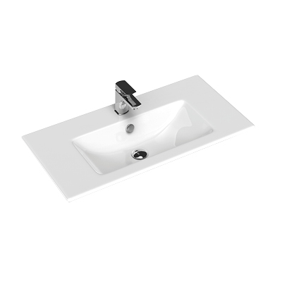 Тумба напольная ЮВЕНТА Lemgo – 80 белая с умывальником 