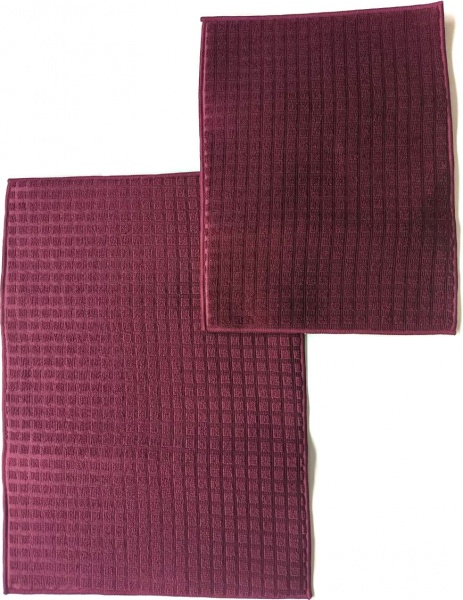 Коврик для сушки посуды Luna Solid красный 2 шт