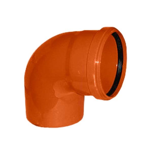 Коліно ПВХ d200х87° Ostendorf
