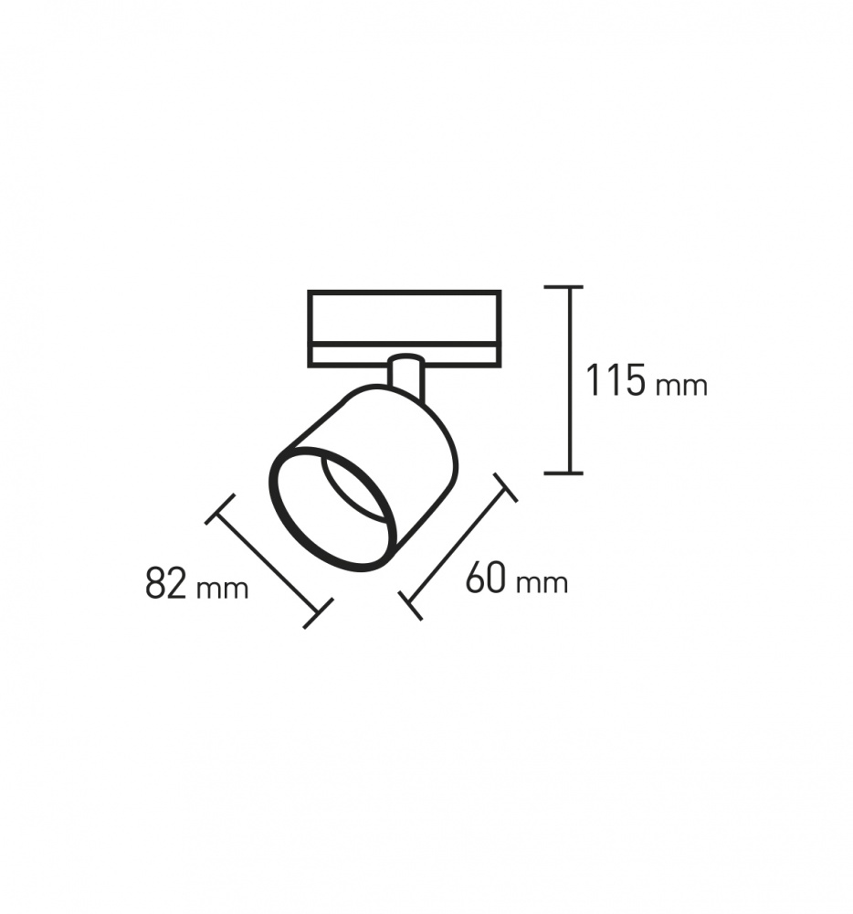 Трековый светильник Eurolamp 30 Вт белый LHT-GX53(white)