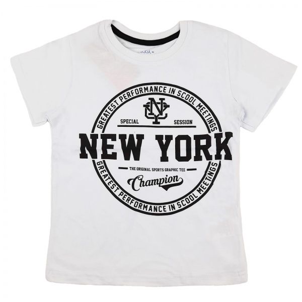 Футболка AKKU New York р.110 білий 9164 