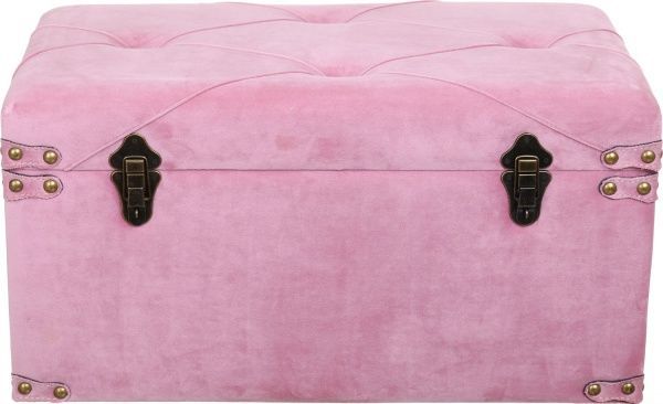 Сундук-пуф Art&Crafts Велюр пудровый 64х35х33 см 