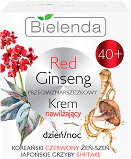Крем день-ночь Bielenda увлажняющий против морщин Red Ginseng Moisturising Face Cream 40+ 50 мл
