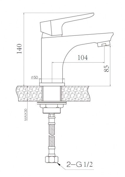 Смеситель для умывальника Mixxen Ocean XBZ0491