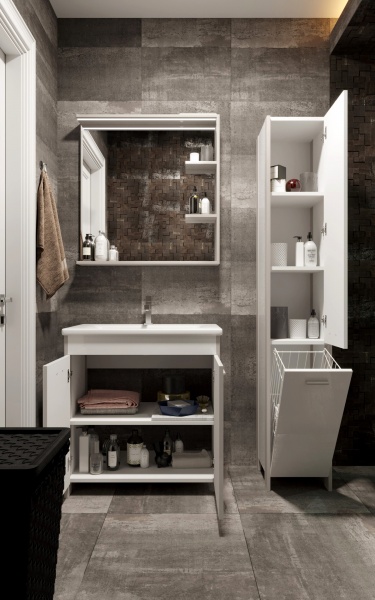 Пенал для ванной комнаты ЮВЕНТА 