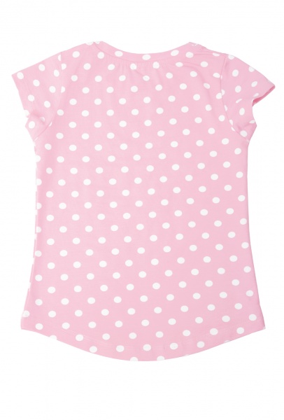 Футболка для девочки Roksana №0021/16196 р.100 розовый с белым 