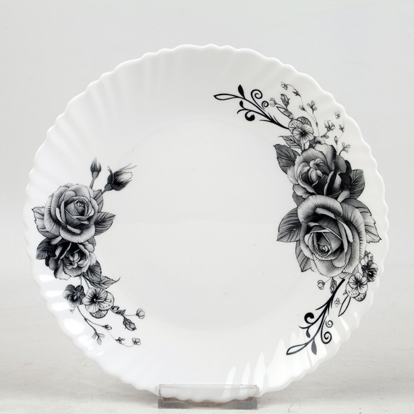 Тарілка обідня Графічні квіти 220 мм V-220GF Vittora