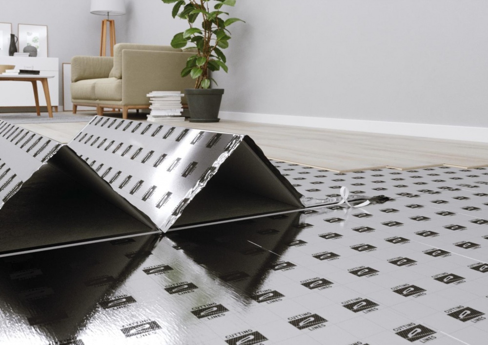 Подложка изоляционная AFIRMAX Silenza Max Aquastop 3мм/6,44 кв.м