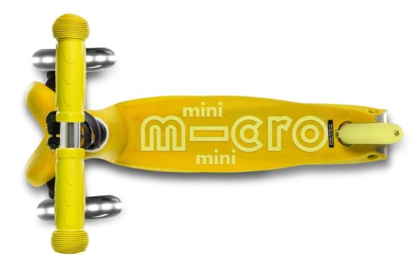 Самокат Micro Mobillity Systems Mini Micro deluxe yellow LED желтый MMD053 