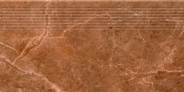 Плитка Ceramika Paradyz Ibis brown stopnica prosta mat. 30x60 