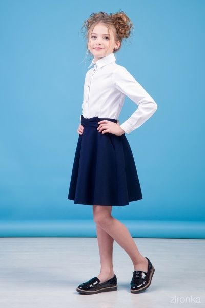 Юбка школьная 30-9040-2 Zironka р.134 синий 