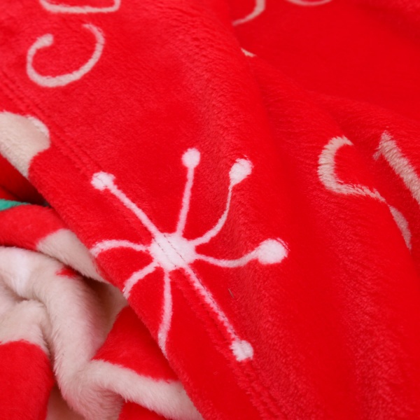 Плед мікрофібра Frannel New year red 160x200 см червоний La Nuit 