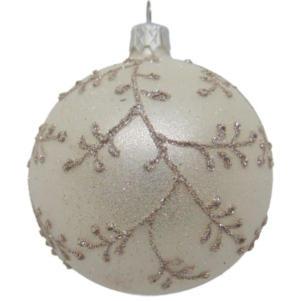 Шар новогодний d80 заснеж.9642/4647/4 