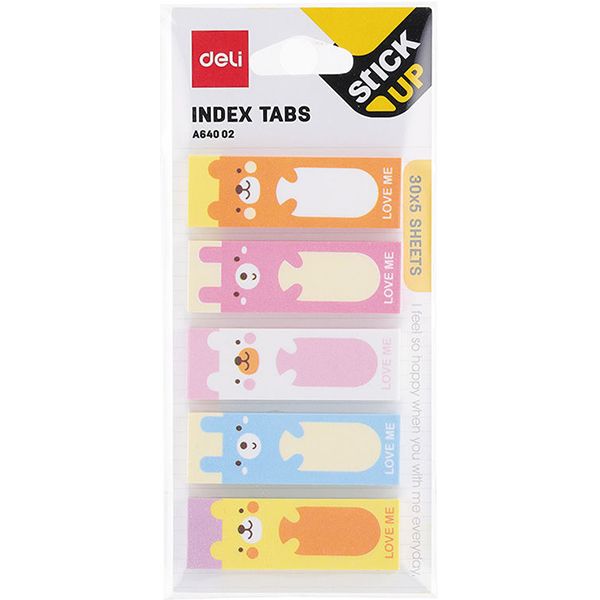 Блоки паперові самоклейкі EA64002 мiкс 15х45 мм Deli