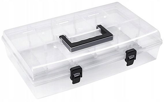 Органайзер для дрібних деталей для метизів Prosperplast прозорий (359x238x85) 6 секцій (NUN14) 14