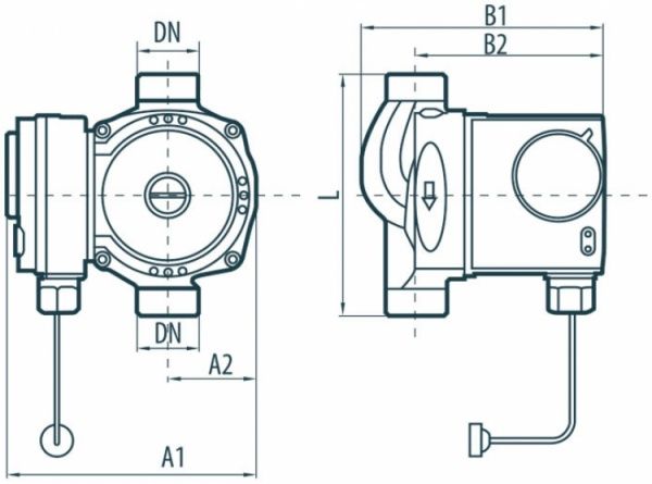 Циркуляционный насос Насосы плюс оборудование BPS 25-4G-180