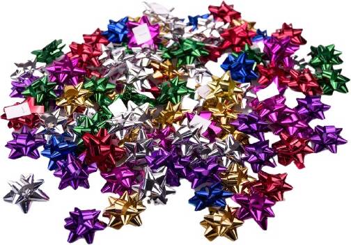 Бантики Зірочка металік 0865-8 4 см в асортименті 