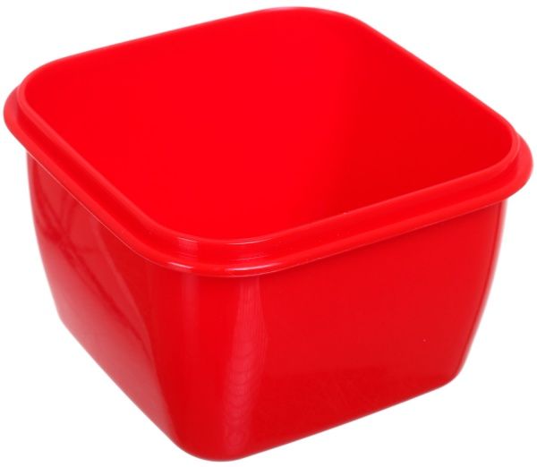 Контейнер Фієста 450 мл квадратний червоний Алеана