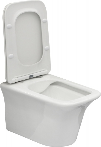 Унітаз підвісний logic new rimless з сидінням slim soft-close