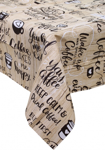 Скатертина Coffee 140x180 см бежевий UP! (Underprice) 