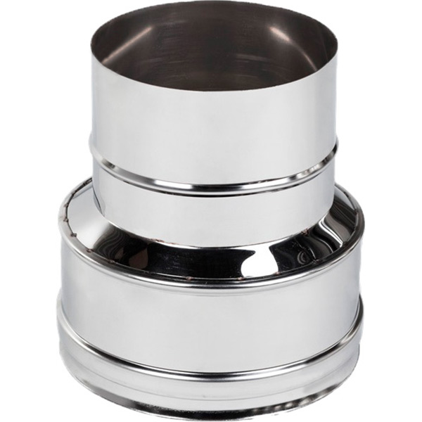 Переходник дымоходный 0,5 мм нерж Ф120+/150+ мм Versia-Lux 