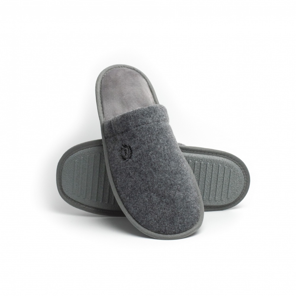 Капці домашні Twins Lama з вишивкою 15902 р.44/45 сірий