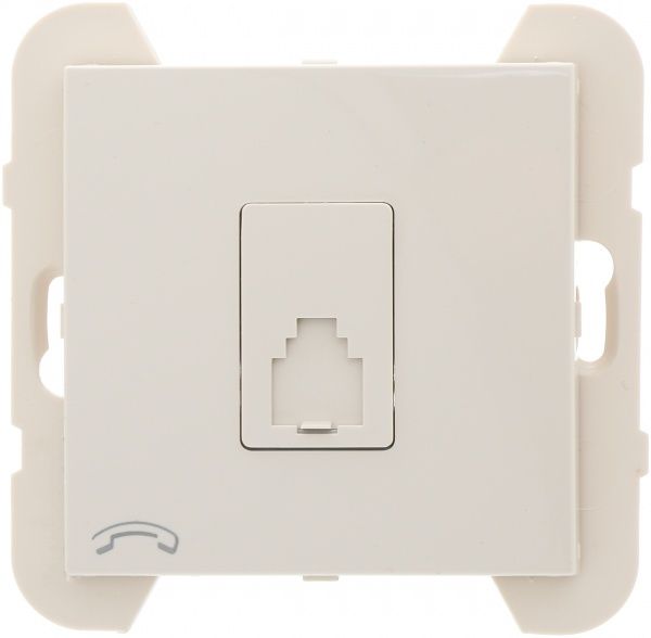 Розетка телефонна Efapel Logus RJ11 слонова кістка