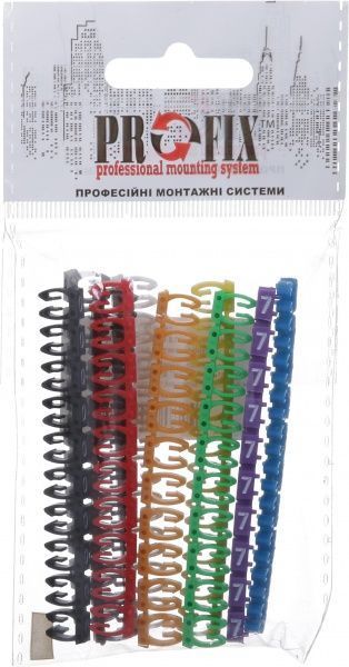 Маркер кабельный EMT Цифра 1,5x2,5 мм 10x10 шт. разноцветный 