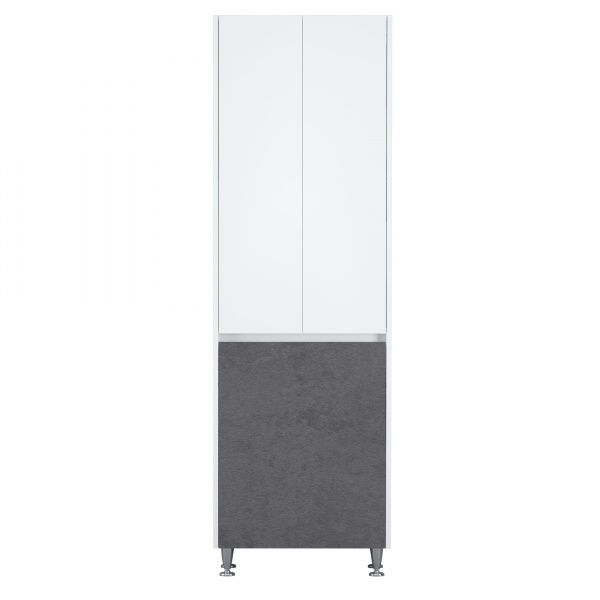 Пенал для ванной комнаты AM.PM M91CRX0601BF38 GEM 60 см белый глянец/базальт