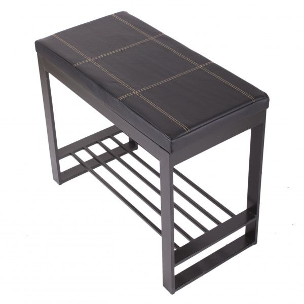 Банкетка Метал Арт Пегас 300x700x450 мм / черный 