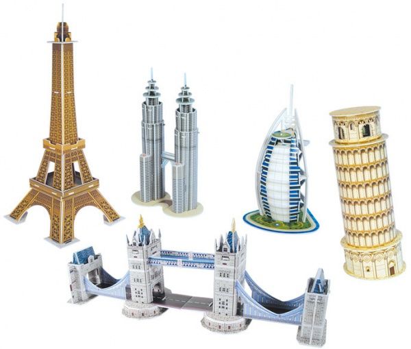 3D-пазл CubicFun Архітектура світу C056h