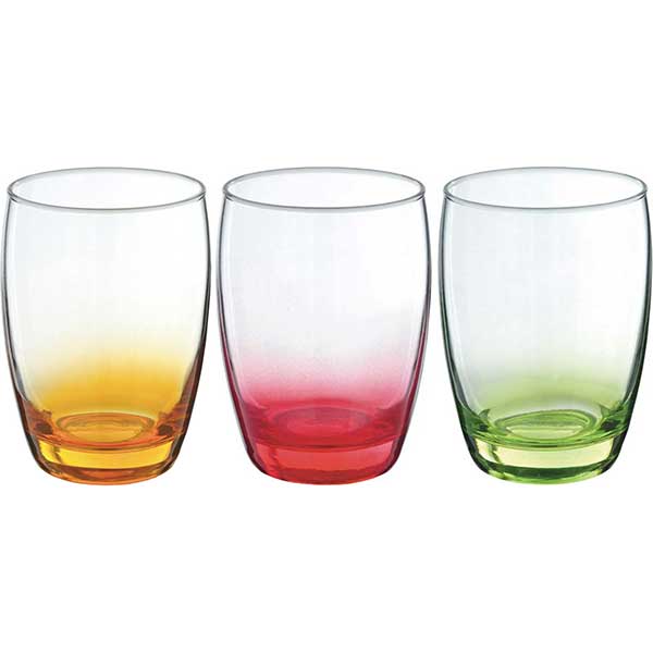 Набір низьких склянок Borgonovo Aurelia A/R/V 270 мл 3 шт