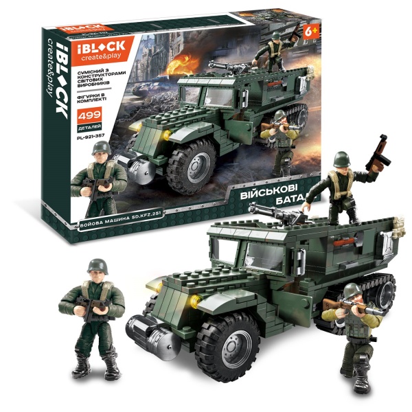 Конструктор Iblock Военные баталии 499 деталей PL-921-357