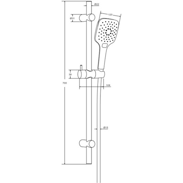 Душевой гарнитур Damixa Origin Evo 918200000 