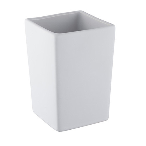 Стакан для зубных щеток Bisk PURE белый 6576