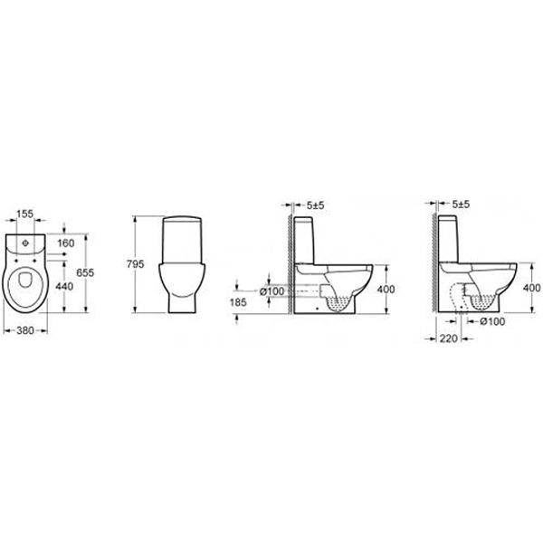 Компакт Ego Style Milano с сиденьем soft close 