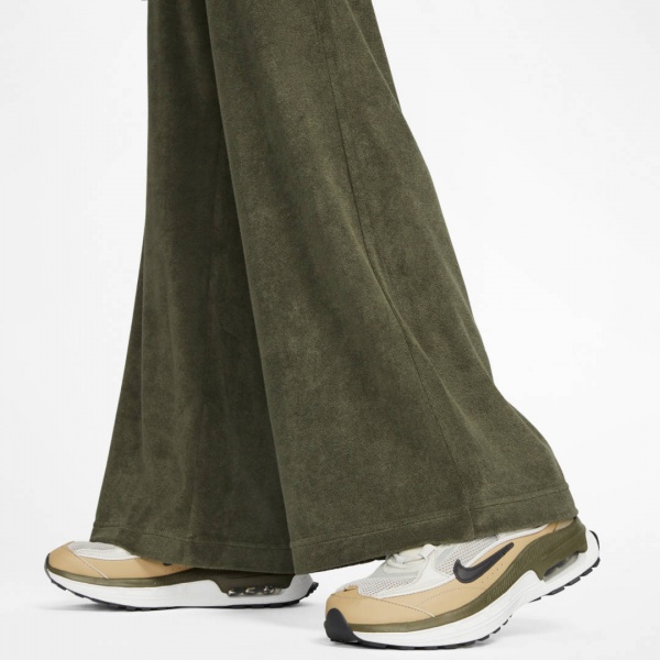 Брюки Nike W NSW TRRY HR WDE LEG PANT A2 DV7836-325 р. M хаки