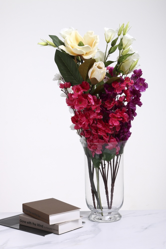 Ваза Тюльпан d18 30 см прозора