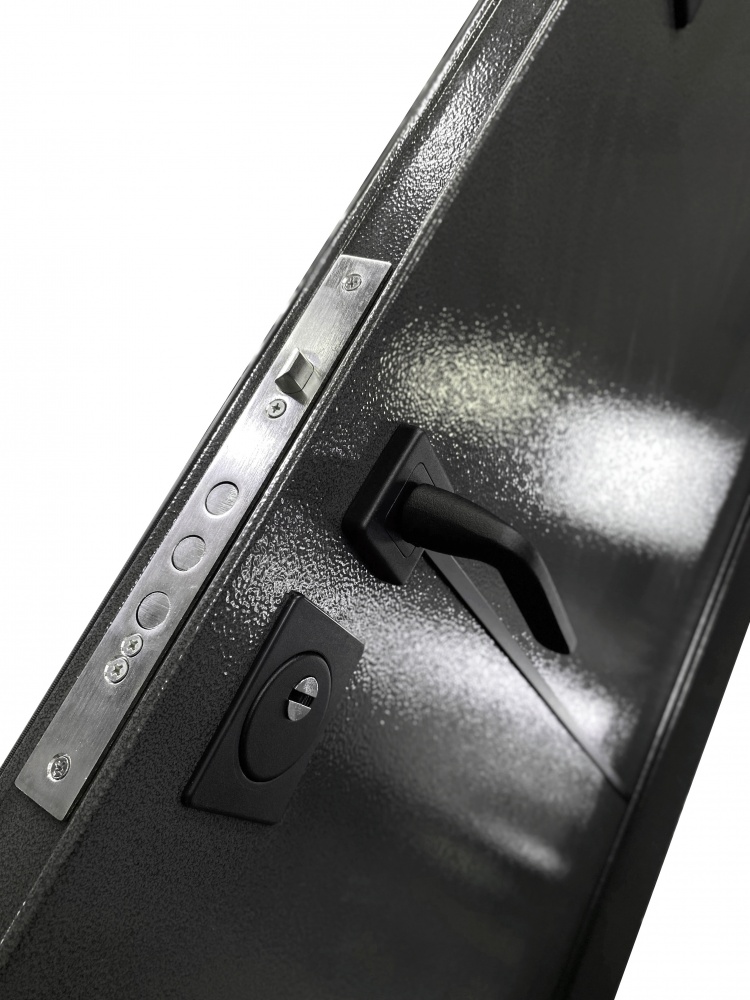 Дверь входная Министерство дверей КУ-Оптима 360 Ч.Ф. (Улица) серый / оксид темный 2050x960 мм левая