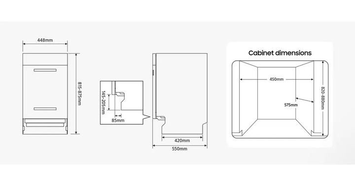 Встраиваемая посудомоечная машина Samsung DW50R4070BB/UA